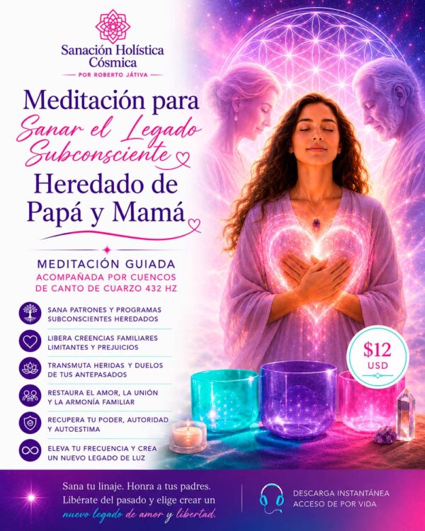 Meditación para Sanar el Legado Subconsciente Heredeado de Papá y Mamá corregida Meditación para Sanar el Legado Subconsciente Heredado de Papá y Mamá